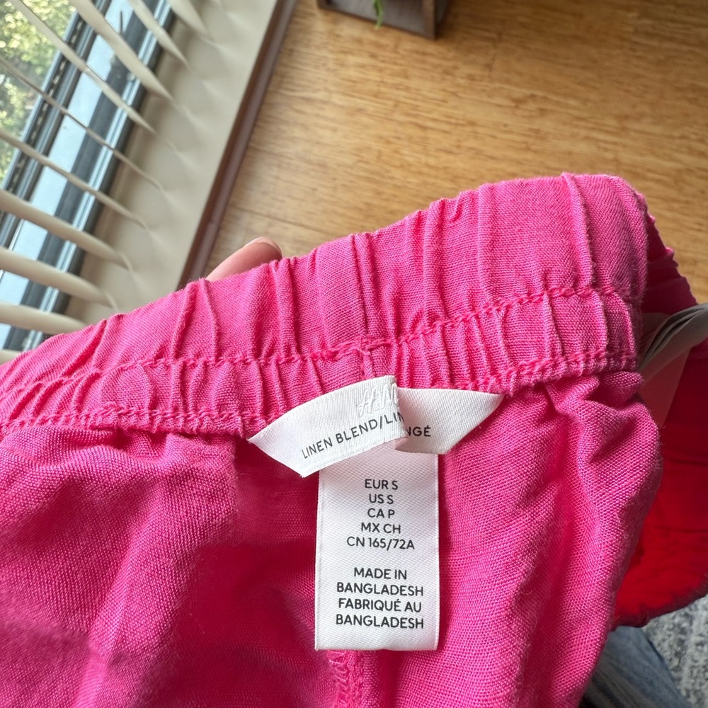 H&M Bright Pink Wide Leg Pants - Picture 3 of 3
